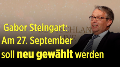 Steingart: Am 27. September soll Bundestag neu gewählt werden