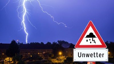 Kräftige Unwetter in einigen Regionen Deutschlands