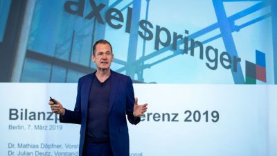 Angebot aus den USA: Finanzinvestor KKP will 20 Prozent des Verlages Axel Springer übernehmen