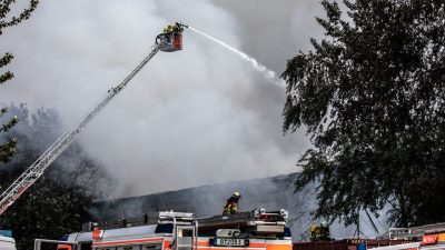 Großbrand auf Gelände von bekanntem Berliner Asiamarkt Dong Xuan unter Kontrolle