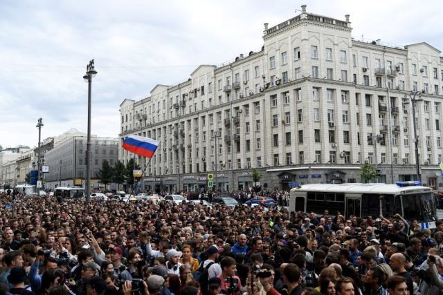 Moskau: Demo wegen Behinderung der Zulassung von Oppositionskandidaten