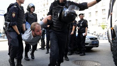 „Wir wollen freie Wahlen“ – Mehr als 1000 Festnahmen bei einer Kundgebung der Opposition in Moskau