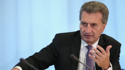 Schuldenstreit: Oettinger droht Italien mit Defizitverfahren