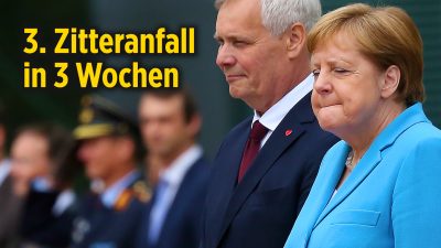 3. Zitteranfall in 3 Wochen: Bundeskanzlerin Merkel zittert erneut bei Staatsempfang