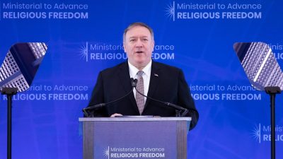 USA: Pompeo kündigt eine internationale Allianz zur Verteidigung der Religionsfreiheit an