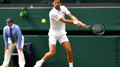 Djokovic zum zwölften Mal im Wimbledon-Achtelfinale