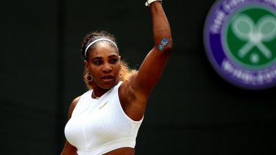 Serena Williams im Viertelfinale von Wimbledon