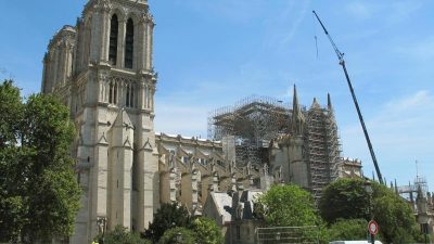 Notre-Dame drei Monate nach dem Brand