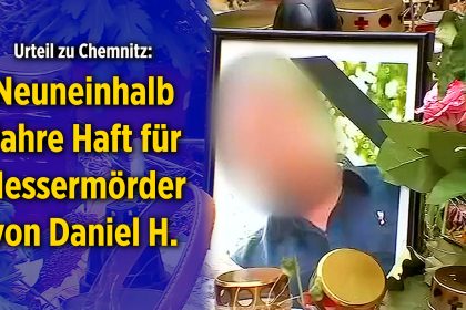 Urteil im Chemnitz-Mord: Neuneinhalb Jahre Haft für Messerattacke an Daniel H. – Verteidigung beantragt Revision