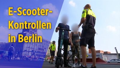Polizei in Berlin nimmt E-Scooter-Fahrer ins Visier