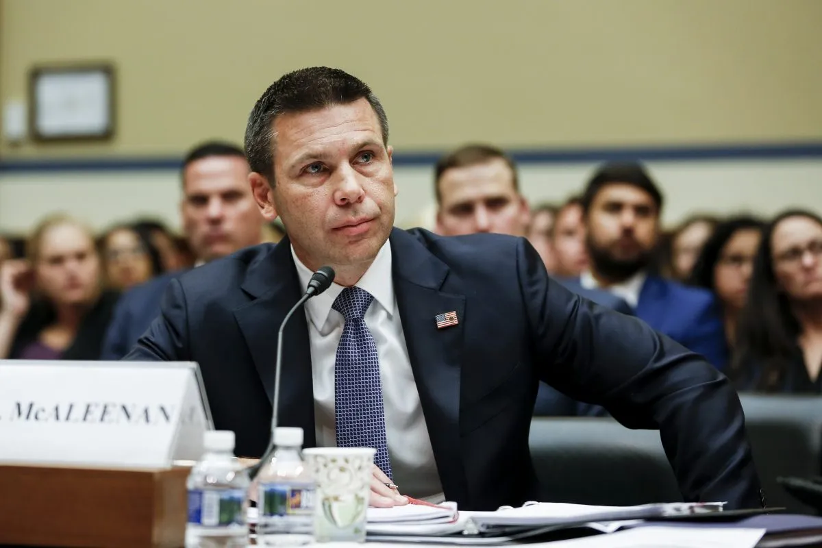 Der amtierende Minister für Heimatschutz, Kevin McAleenan, sagt bei einer Anhörung im Parlament vor dem Ausschuss für Aufsicht und Reform am 12. Juli 2019 in Washington aus. Foto: Charlotte Cuthbertson/The Epoch Times
