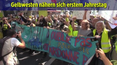 Frankreich: 200 Gelbwesten in der 42. Woche der Bewegung auf den Straßen