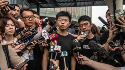 Joshua Wong erschüttert über chinesische Medien: Sie dämonisieren uns als Nazis