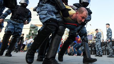 Erneut nicht genehmigte Demonstration in Moskau für freie Kommunalwahlen