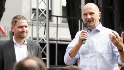 Brandenburgs Regierungschef Woidke (SPD) wählte in Forst in der Lausitz