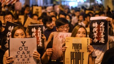Protest-Wochenende in Hongkong: Tausende auf den Straßen