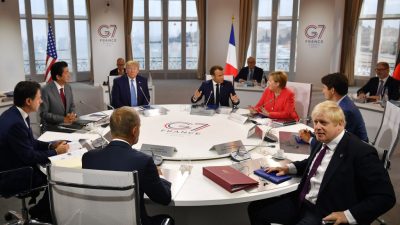 Montag auf dem G7-Gipfel: Beratungen zu Sicherheit, Wirtschaft, Klimaschutz