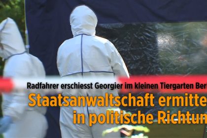 Radfahrer erschießt Georgier im kleinen Tiergarten Berlin: Staatsanwaltschaft ermittelt in politische Richtung
