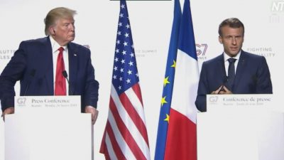 Trump und Macron halten Pressekonferenz + Video