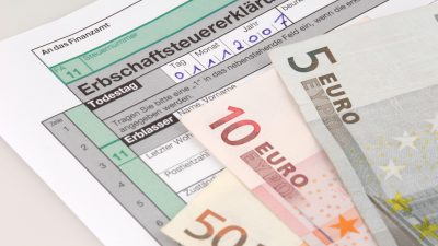 Staat erhält 6,7 Milliarden Euro aus Erbschaft- und Schenkungsteuer 2018
