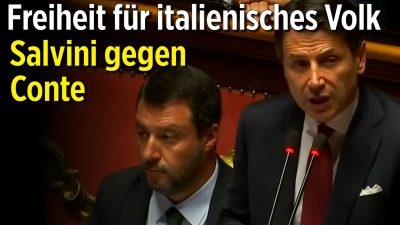 Freiheit für das italienische Volk: Schlagabtausch zwischen Conte und Salvini im italienischen Senat