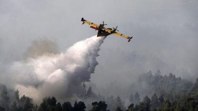 Brände auf griechischer Insel Euböa teils unter Kontrolle – Italienische Löschflugzeuge kommen zur Hilfe