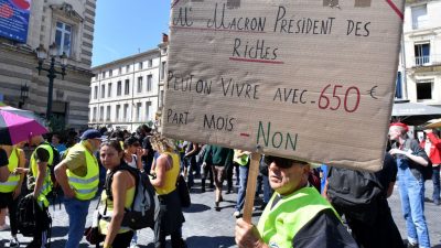 Frankreich: „Gelbwesten“-Proteste haben wieder mehr Zulauf – 89 Menschen festgenommen