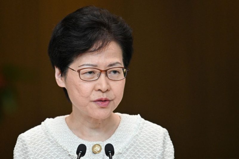 Hongkong: Regierungschefin Lam warnt USA vor “Einmischung”