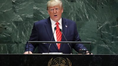 Trump fordert Reform des Welthandels: Handel soll ausgeglichen, fair und wechselseitig sein
