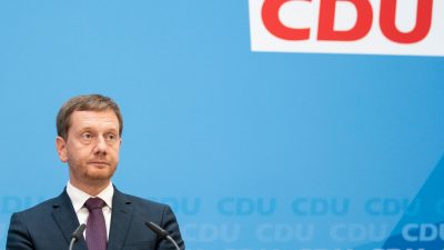 Sachsens Ministerpräsident Kretschmer bleibt CDU-Landeschef