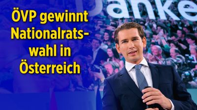 Nationalratswahl in Österreich: Sebastian Kurz (ÖVP) schwelgt im Wahlsieg