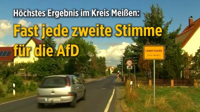 Fast jede zweite Stimme: Die kleine Gemeinde Lampertswalde wurde unverhofft zur AfD-Hochburg