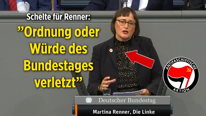 Schelte wegen Antifa-Anstecker im Bundestag: Martina Renner (Linke) kassiert Ordnungsruf