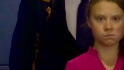 Video vom UN-Gipfel geht viral: So grantig schaut Greta auf Trump