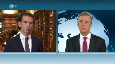 Kurz lässt Claus Kleber auflaufen: „Bin Österreichs Wählern verpflichtet und nicht dem Ausland“