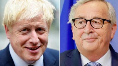 Brexit: Johnson und Juncker ringen um Abkommen