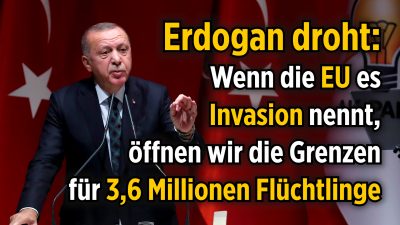Nach Kritik an türkischer Militäroffensive in Nordsyrien: Erdogan droht der EU 3,6 Millionen Menschen die Türe zu öffnen