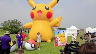 Pokemon-Spektakel lockt Zehntausende auf Safari in Taiwan