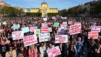 Kroaten protestieren: „Ein Verbrechen nicht zu bestrafen ist ein Verbrechen“
