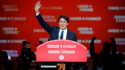 Wahlergebnis Kanada: Justin Trudeau bleibt Premierminister mit rund 156 Sitzen im Parlament