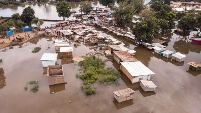 Überschwemmungen in Zentralafrika: Teile der Hauptstadt Bangui gleichen Sumpfgebieten