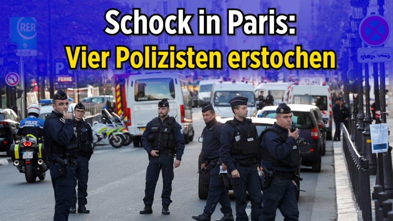 Messerattacke in Frankreich: Fünf Tote in Pariser Polizeistation – darunter der Angreifer