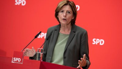 SPD-Politikerin Dreyer: Die Gestaltung der „Klimawende“ zum Nulltarif gibt es nicht