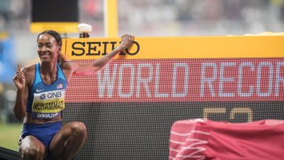 US-Läuferin Muhammad mit Weltrekord über 400 Meter Hürden