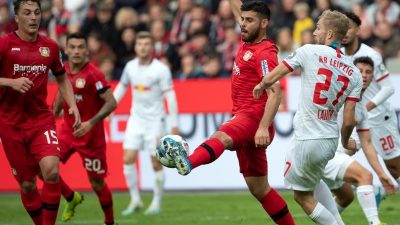 Nkunku rettet Leipzig einen Punkt bei Bayer Leverkusen