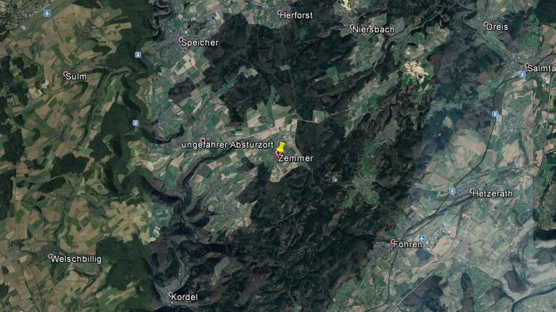 US-Kampfjet bei Trainigsflug in der Nähe von Trier abgestürzt – Pilot leicht verletzt