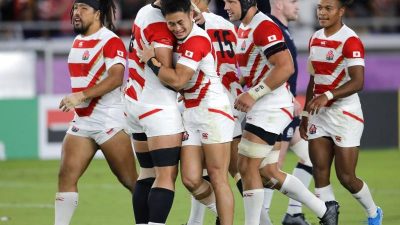 Gastgeber Japan erreicht Viertelfinale der Rugby-WM