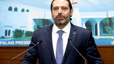Libanons Ministerpräsident Hariri kündigt Rücktritt an
