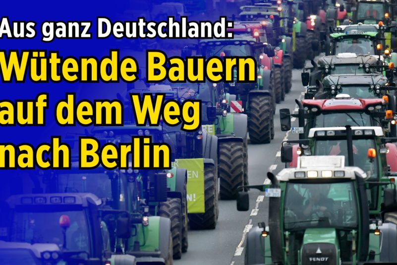Wütende Bauern auf Sternfahrt nach Berlin – 5.000 Traktoren in der Bundeshauptstadt zu Protesten erwartet