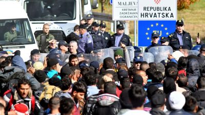 Lage spitzt sich zu: Polizei an kroatischer Grenze unterbesetzt – Einsatz der Armee?